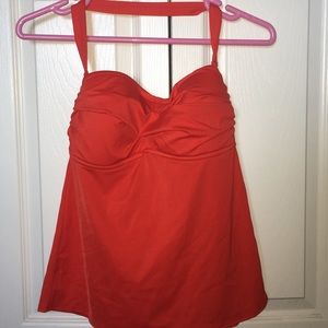 J Crew twist bandeau tankini